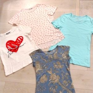 4 NAME BRAND T-SHIRT BUNDLE! Zara, White Stag, Shein & Le Chateau!!